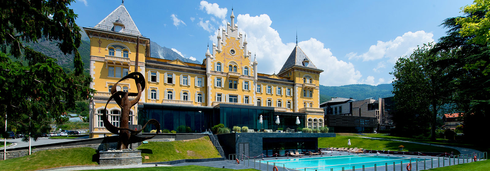 Grand hotel Billia in the Alps