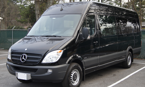Mercedes Sprinter used for Transfers to Breuil-Cervinia