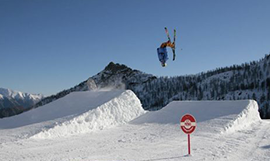 Freestyle ski at Monterosa