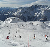 Pista da sci in località Valtournenche